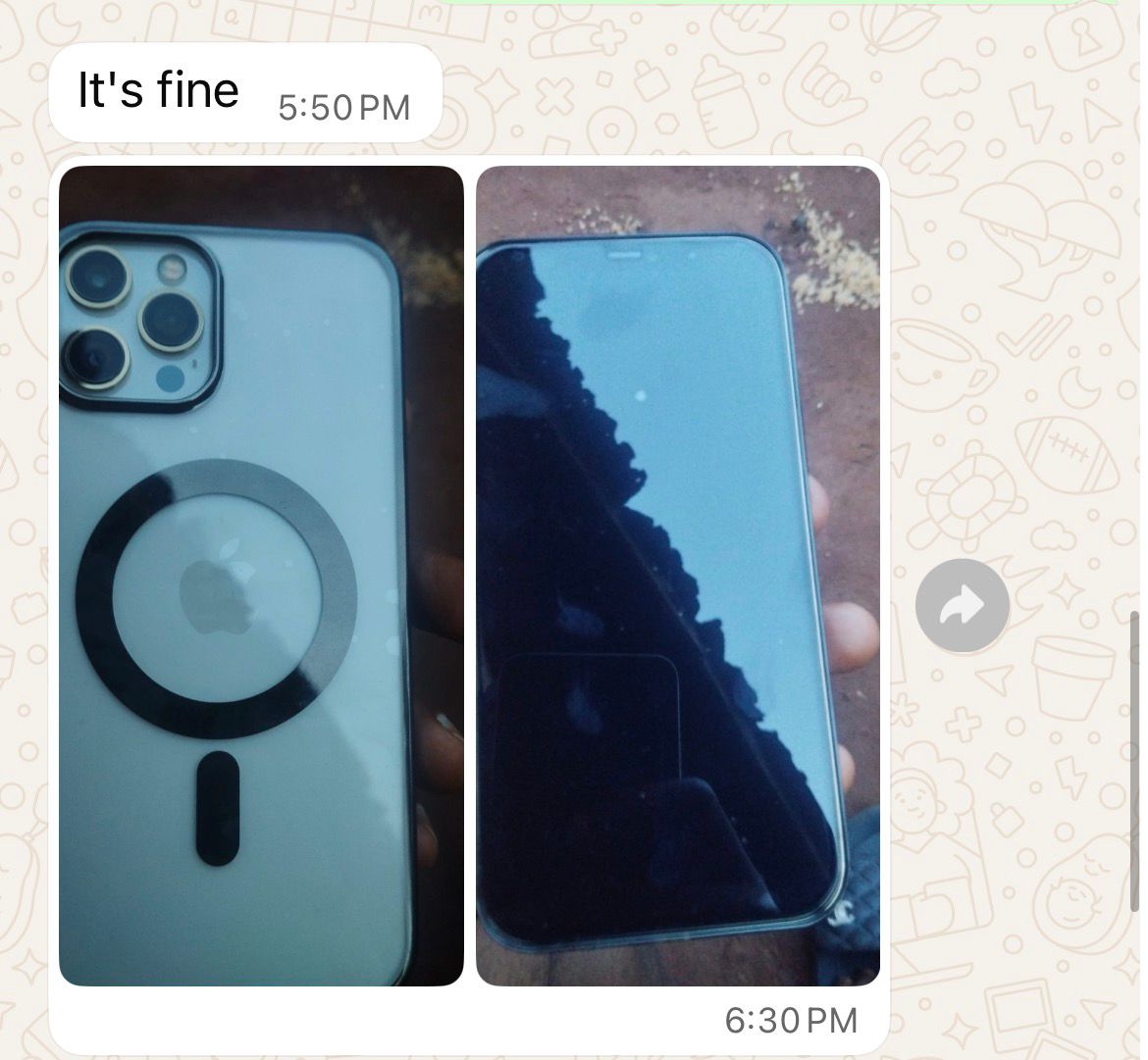 Customer receiving iPhone delivery